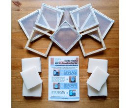 Výroba ručního papíru - sada 6 + 2 rámečky